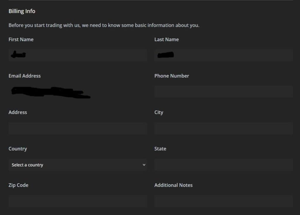 Smart Prop Trader Billing info